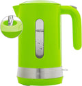 OVENTE 1.8L Electric Kettle, 1500W Fast Boiling Heater for Coffee or Tea, BPA Free, Easy to Fill Lid, Water Level Window, Auto Shut-Off, Boil-Dry Protection and Removable Filter, Green KP413G