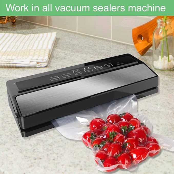 O2frepak 200 Gallon Size11" x 16" Vacuum Sealer Bags with BPA Free and Heavy Duty, Vacuum Seal Food Sealer Bags,Great for Food Storage Vaccume Sealer PreCut Bag