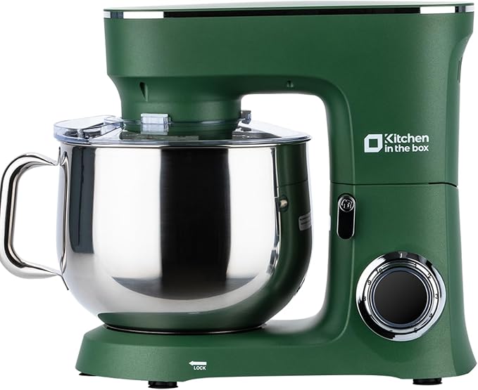 Kitchen in the Box Stand Mixer, 900W 8.5 QT Kitchen Electric Mixer, 10-Speed Large Capacity Tilt-head Food Mixer with Dough Hook, Wire Whip, Flat Beater & Splash Guard (Green)