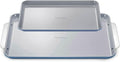 Caraway Non-Stick Ceramic Baking Sheet Duo - Naturally Slick Ceramic Coating - Non-Toxic, PTFE & PFOA Free - 18 x 13" Large & 15 x 10" Medium - Slate