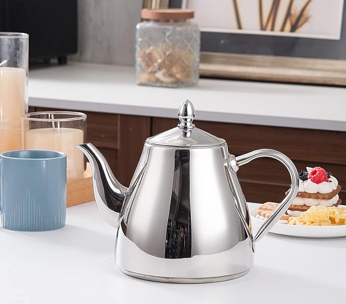 SANQIAHOME Stainless Steel Teapot Coffee Servers 2000ml