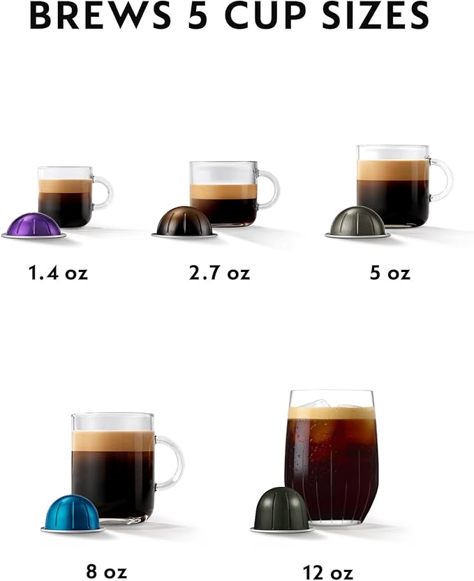 Nespresso Vertuo Pop+ Coffee and Espresso Machine by De'Longhi, Mango Yellow