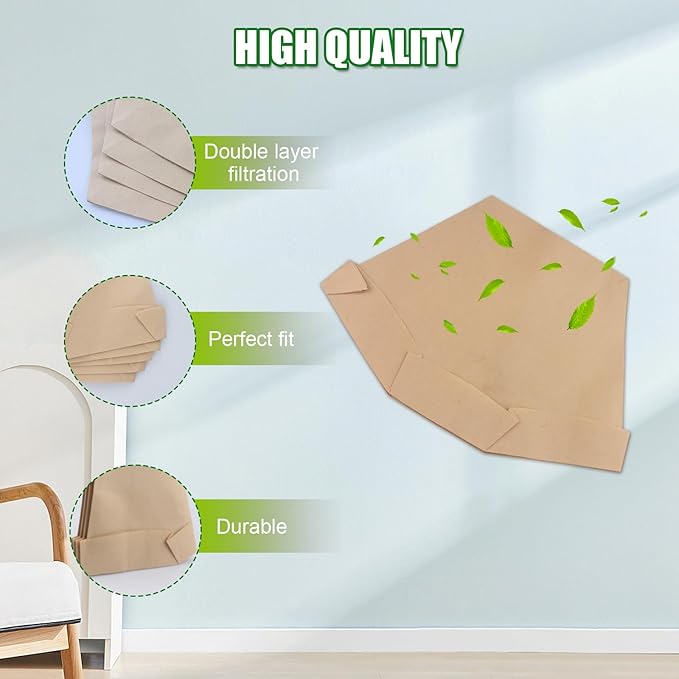 Aillsa Type BP Bags (15 pcs) for Hoover BackPack Vacuum Cleaner C2401 & Shoulder Vac Pro Commercial, Paper Replacement Vacuum Cleaner Bags