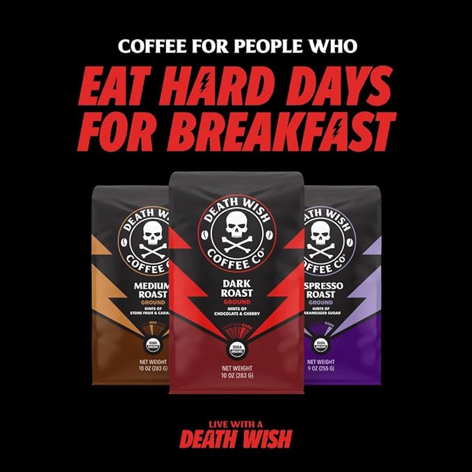 Death Wish Coffee - Single Serve Pods - Dark Roast Coffee Pods - (Pumpkin Chai, 30 Count)