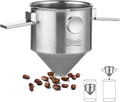 Bincoo Pour Over Coffee Dripper, Portable Stainless Steel Reusable Coffee Filter, Mini Collapsible Paperless Single Serve 1-2 Cup Coffee Dripper Cup Easy To Clean For Travel Camping Offices