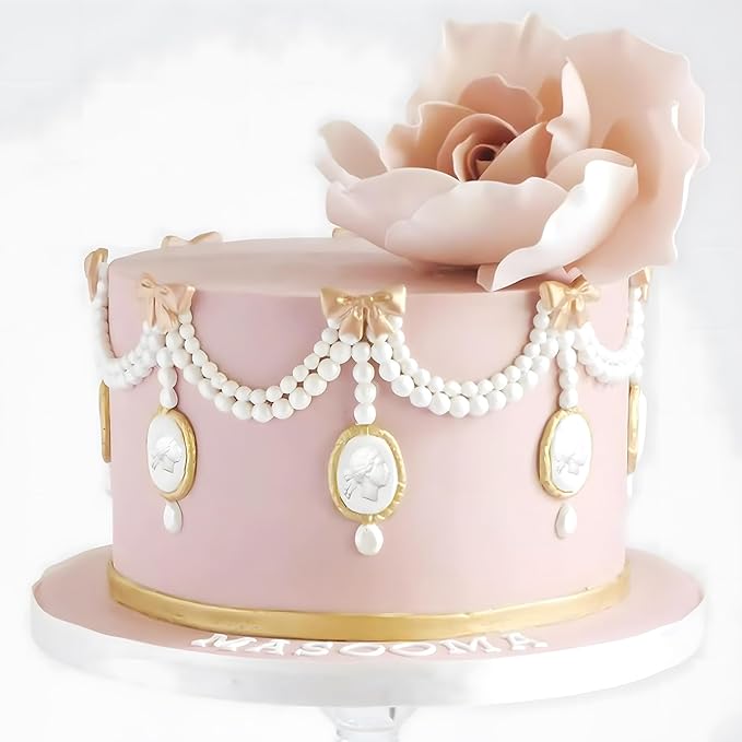 Art Molds for Polyclay Air Dry Clay Plaster Epoxy Resin Fondant Cake Decor Cameo Flourish