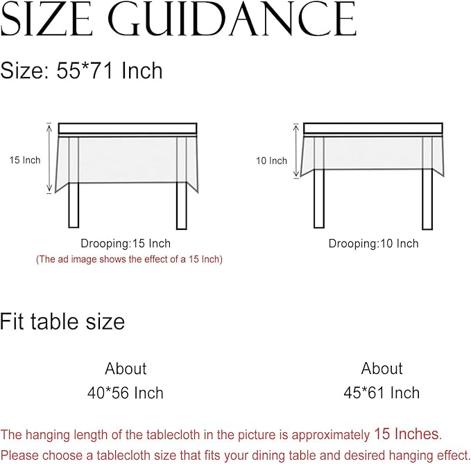 ISAENNE Designer White Linen Small Rectangular Tablecloth,Chinoiserie Floral Elegant Indoor Table Cloth,Fall Stain Proof Decor Tablecloths for Dining Thanksgiving Kitchen,55"*71"-Mosella F