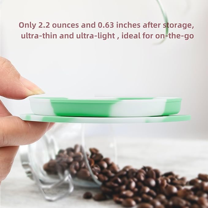 Paperless Travel Camping Pour Over Coffee Maker with Stainless Steel Filter, Collapsible Travel Pour Over Coffee Dripper Kit, Silicone Backpacking Coffee Maker Single Serve Pour Over