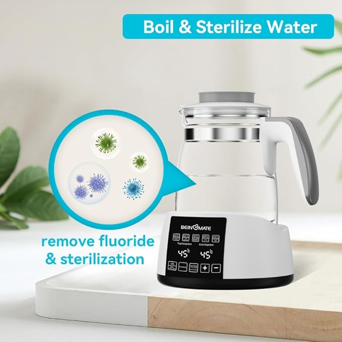 Baby Bottle Warmer,Electric Kettle Water Warmer,Temperature Control Kettle,Formula Water Warmer Temperature Control, Multi-Temperature Control for Formula, Breastmilk, Tea, Coffee, Sterilizer