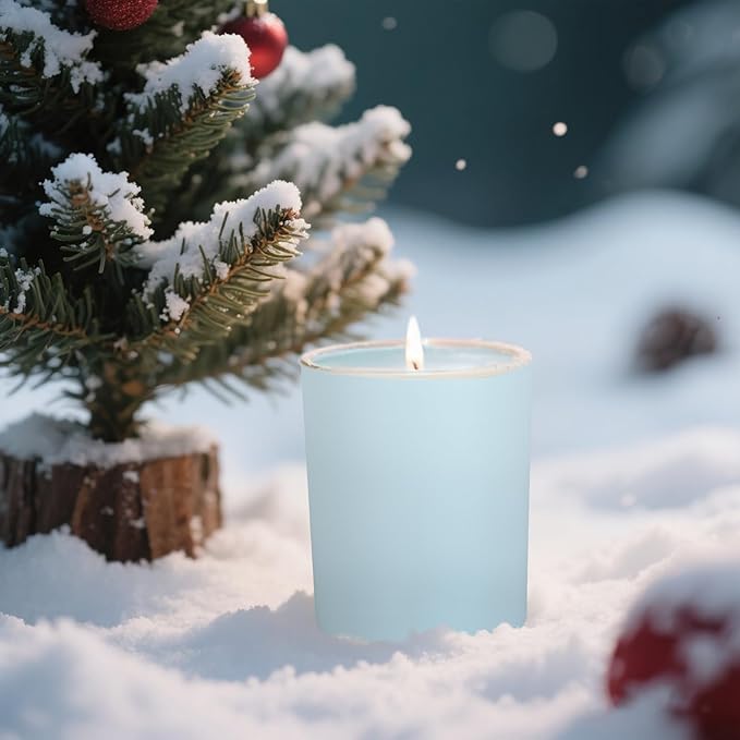 SHOWIN Thick Candle Jars for Making Candles 16 Pcs, 7 OZ Empty Jars with Wood Lids for Candle Making, Sample Container, Colourful