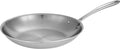 Tramontina Boston Tri-Ply Clad Stainless Steel 12-Inch Large Frying Pan, Induction-Ready Skillet, Dishwasher-Safe, NSF-Certified