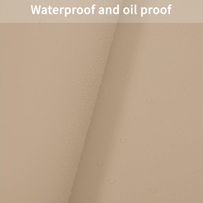 Leather Table Cover,1.8mm Thick,48x72 Inch Table Protector,Table Protector for Dining Room Table,Dining Table Cover,Table Cover Protector,Table Protector Pad(Light Brown+Gray,48x72)