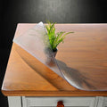 NECAUX Custom 20 x 31.5 Inch Frosted Desk Cover Protector, 1.5mm Thick Plastic Desk Pad, Desk Protector, Desk Mat on top of Desk, Frosted Table Cover Protector for Computer Writing Desk, Side Table
