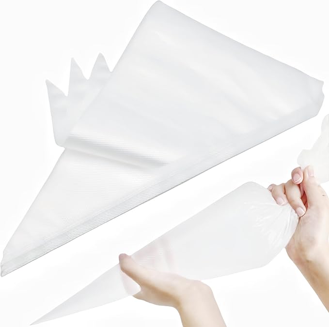 24 Inch Extra Large Piping Bags,100 Pack Disposable Pastry Bags,Thick Anti-Burst Icing Piping Pastry Bags For Frosting Decorating Cake Cupcake Cookie (24 Inch-100 Pack)