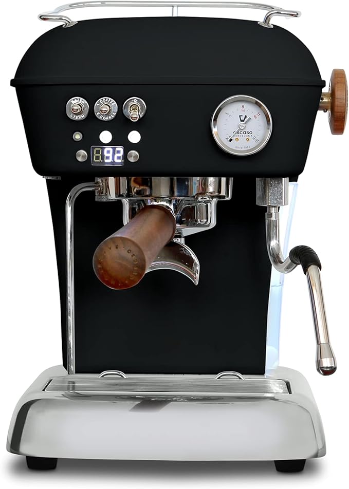 Ascaso Dream PID, Programmable Home Espresso Machine w/Volumetric Controls, 120V (Black)