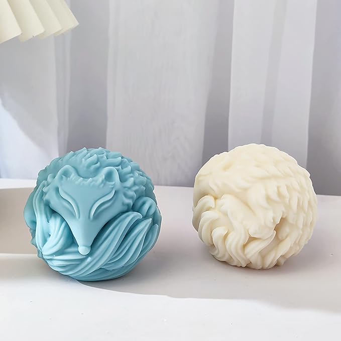 Fox Resin & Silicone Animal Molds - 3D Fox & Candle Molds for Soap & Candle Making