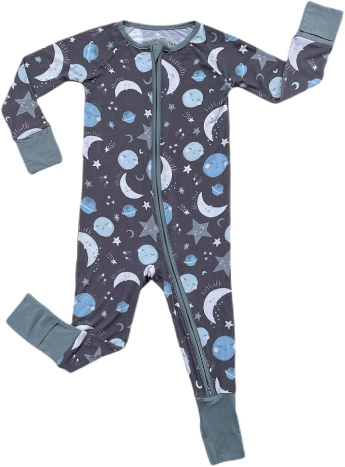Little Sleepies Pajamas for Baby Boys & Girls, Viscose from Bamboo Baby Pajamas, Preemie & Newborn Sleepers, 2-Way Zipper PJs