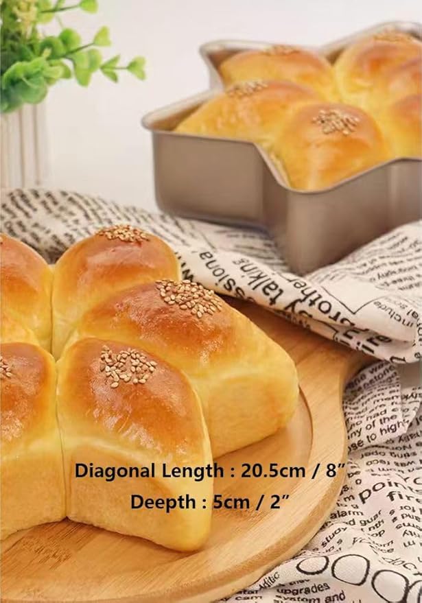 Specialty Forms NonStick Baking Tray Shaped Cake Bread Pizza Baking Pan Golden Carbon Steel
