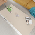 Large Desk Mat - 24x36 Inch Waterproof Anti Overflow Can Cover Up Defects Protect The Surface of Furniture from Scratches Can Be Used for Office Coffee Table Dorm(Off White+Light Gray 24x36)