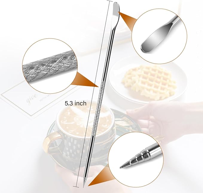 Milk Frothing Pitcher, 20OZ/600ML Stainless Steel Espresso Steaming Pitcher Coffee Milk Frother Cup with Decorating Art Pen for Espresso Machine, Milk Frother, Latte Art
