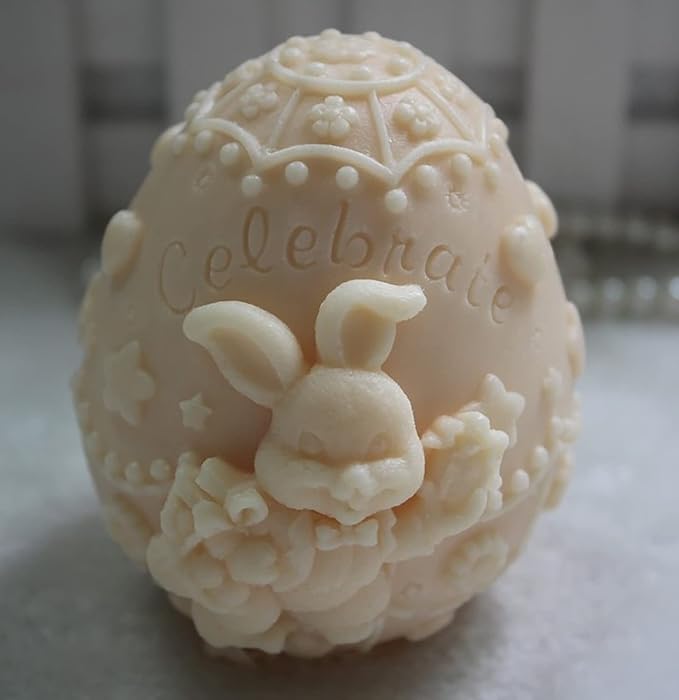 Rabbit Egg Soap & Candle Mold - Silicone, Ice Sculpture & Bird Shapes - Aroma Plaster Mold
