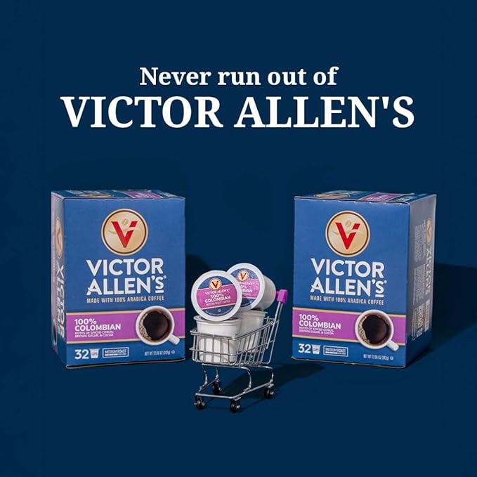 Victor Allen's Coffee French Vanilla Flavored, Medium Roast, 80 Count, Single Serve Coffee Pods for Keurig K-Cup Brewers