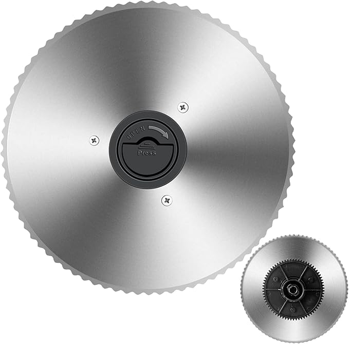 Meat Slicer Blade TOKASS 7.5'' Stainless Steel,Food Slicer Round Blade only for TOKASS Meat Slicer(Serrated blade)