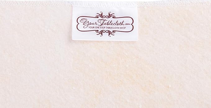 Yourtablecloth Heavy Duty Vinyl Round Fitted Tablecloth (Table Cover) with Flannel Backing Vibrant Colors Elasticized Tablecloth Great for Indoor and Outdoor Dining and Playing Cards 42” Ruby Red
