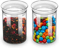 ZENS Glass Canisters Jar with Lid, Airtight Sealed 15 Fluid Ounce Spice Jars Sets of 2, Clear Small Kitchen Storage Containers for Herbs,Tea 4.76 x 3.15 IN
