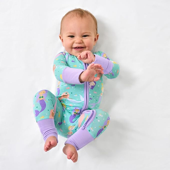Little Sleepies Pajamas for Baby Boys & Girls, Viscose from Bamboo Baby Pajamas, Preemie & Newborn Sleepers, 2-Way Zipper PJs