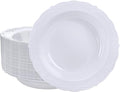 DaYammi 30 Pack Plastic Bowls, 12oz Disposable Soup Bowls, Heavy Duty Dinner Bowls for Weddings, Parties, Dinners, Catering and Everyday Use