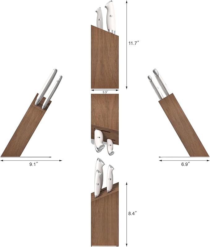 Cangshan Thomas Keller Signature Collection 4-Piece Knife Block Set, White