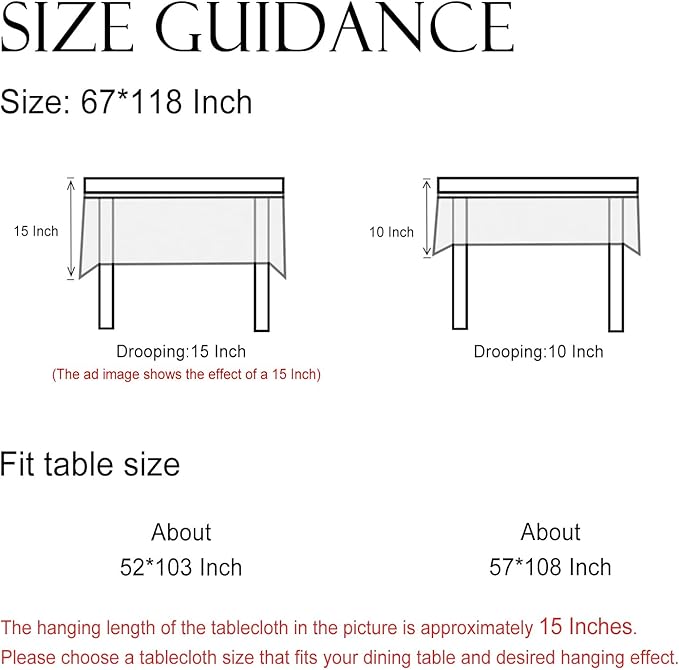 ISAENNE Designer Linen Floral Extra Long Rectangle Tablecloth,Light Green Farmhouse Durable Table Cloth,Washable Decor Tablecloths for Dining Kitchen Thanksgiving Christmas,67"*118"-Floralsea B