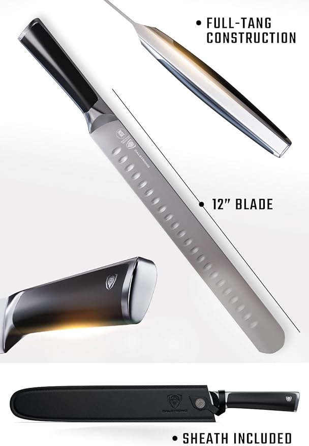 Dalstrong Slicing & Carving Knife - 12 inch - Vanquish Series - Forged High Carbon German Steel - POM Handle - Professional Kitchen Knife Gift - Razor Sharp Slicer Knife - NSF Certified