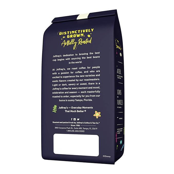 Joffrey's Coffee - Disney Encanto Familia Madrigal Blend | Artisan Medium Roast Coffee, 100% Arabica Beans, Brew or French Press (Ground, 11 oz)