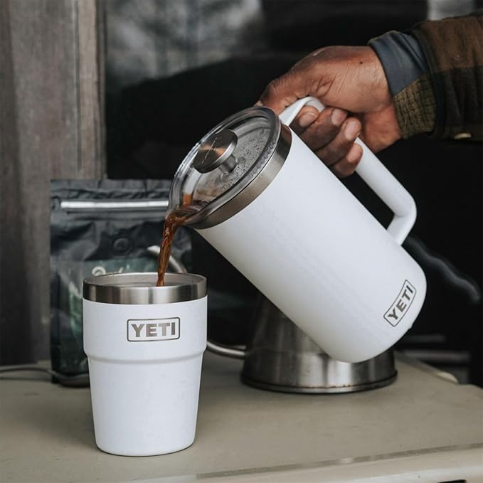 YETI Rambler 34 oz. French Press Coffee Maker, Black Forest Green