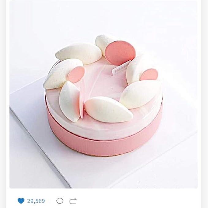 OCPO KITCHEN Quenelle Silicone Mold for Baking Mousse Cake, Fruit French Dessert, Pastry, Chocolate, Pudding, Jelly, Ice Cream, Quenelle Mold (12-Cavity)