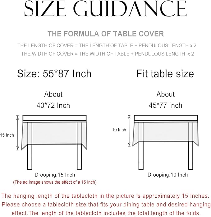 patdrea Designer Beige Tablecloth for Rectangle Table,Elegant Linen Floral Pattern French Table Cloth,Decor Cover Cloth for Kitchen Dining Christmas,Thanksgiving,Party,55"x87"-Istana a