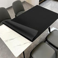 Desk Protector - 38x96 Inch Waterproof Easy to Clean Can Conceal Flaws Protector The Table Top from Scratches Used for Dining (Black+Black 38x96)