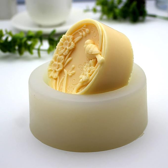 Handmade Bird Soap & Candle Mold - Silicone Ice Sculpture & Aroma Plaster Mold