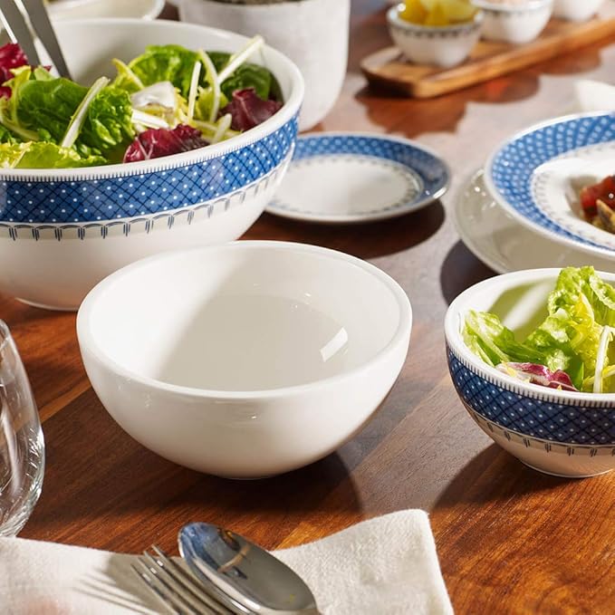 Villeroy & Boch Artesano Original Round Vegetable Bowl, 9.5 in, Premium Porcelain, White