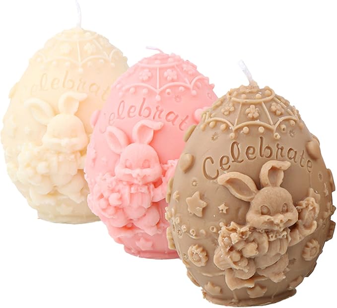 Rabbit Egg Soap & Candle Mold - Silicone, Ice Sculpture & Bird Shapes - Aroma Plaster Mold