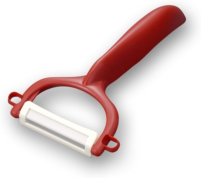 Kyocera Advanced Ceramic Horizontal Y Peeler, Red