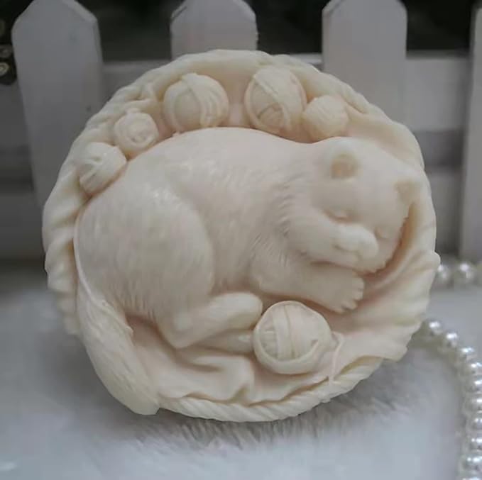 Handmade Silicone Mold for Soap, Candle, Ice Sculpture & More - Aroma Plaster Mold Bowl