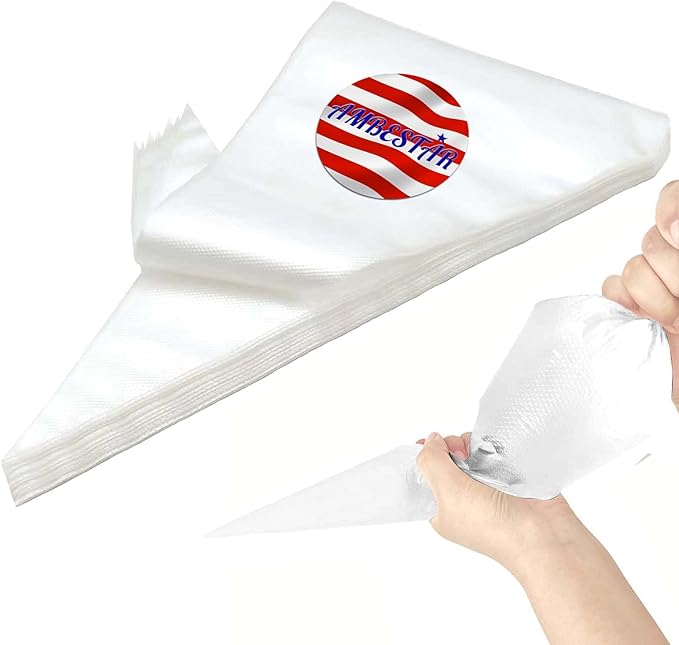 21 Inch Icing Piping Bags,100 Pcs Durable Anti-rupture Frosting Piping Bags Disposable for Wedding Cake Birthday Party Dessert Cookie Biscuit Cupcake Decorating