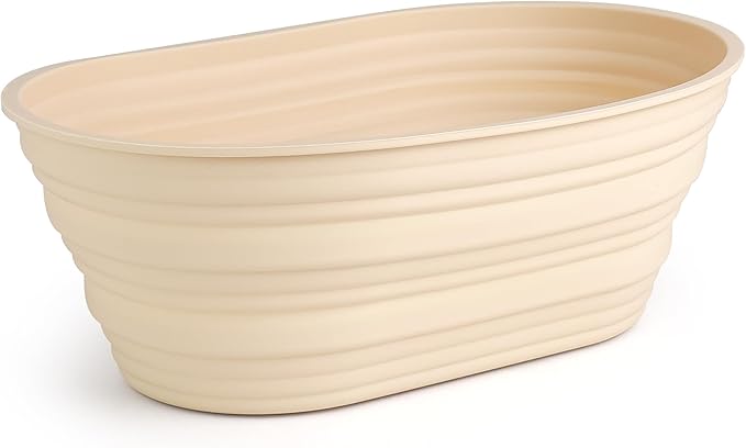 Banneton Bread Proofing Basket, Sourdough Baking Supplies, Sourdough Starter Kit Beginners, Bread Lame, Danish Dough Whisk, Bread Basket, Sourdough Banneton Basket (Pastel Yellow 2)