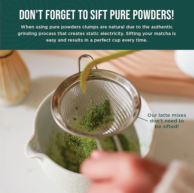Jade Leaf Matcha - Traditional Bamboo Whisk (Chasen) + Scoop (Chashaku) - Replacement Tea Set For Frequent Green Tea Powder Preparation - Great Gift for Matcha Lovers