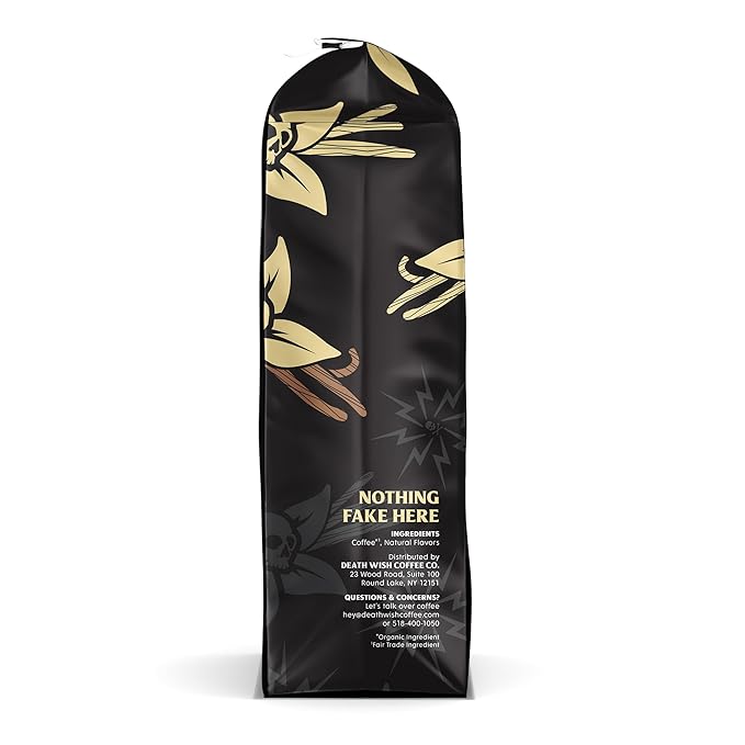 DEATH WISH COFFEE - Vanilla Ground Coffee (14 oz)