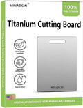 Titanium Cutting Boards For Kitchen, 100% Pure Cut Titanium Cutting Board, Food Grade Quality, Double-sided non-toxic, Easy To Clean, Dishwasher Safe And Will Not Absorb Odors(14L*10W)