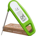 Lavatools Javelin® Ultra-Fast 3-Second Digital Instant Read Meat Thermometer for Grill and Cooking, 2.75" Probe, Compact Foldable Design, Large Display, IP65 Water Resistant, NSF Certified – Wasabi